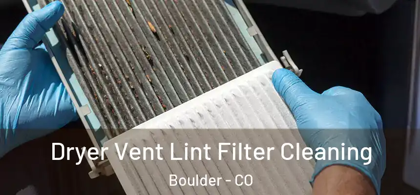Dryer Vent Lint Filter Cleaning Boulder - CO